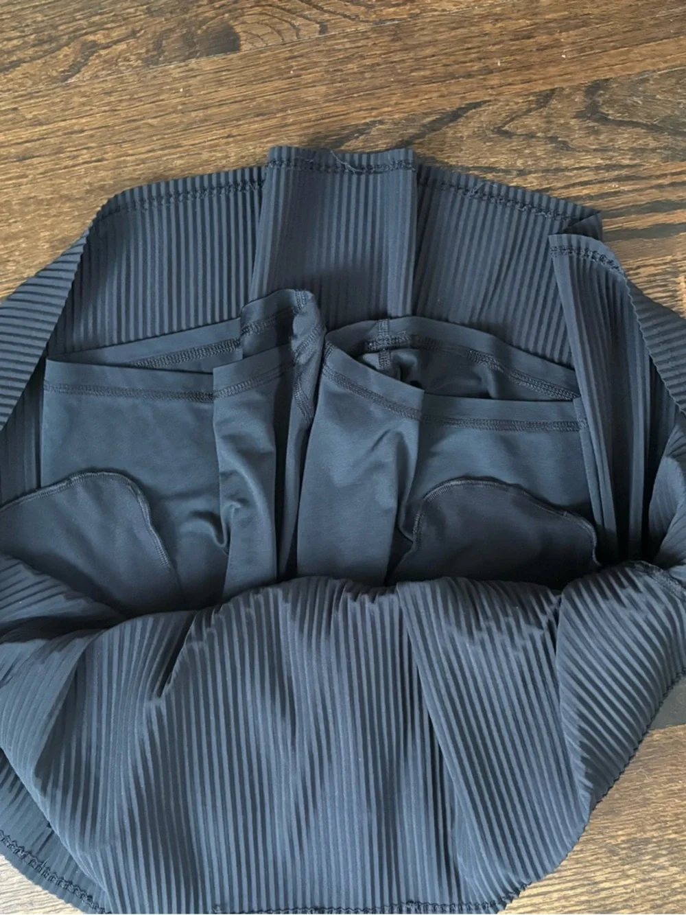 all in motion Black Pleated Skater Mini Skirt